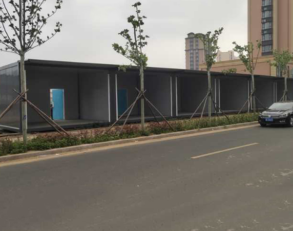 胶南王戈庄农贸市场打包箱安装竣工